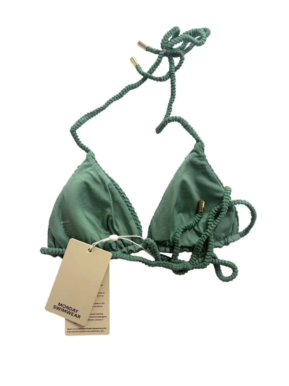 MONDAY Swimwear Taormina Top in Pond Crinkle